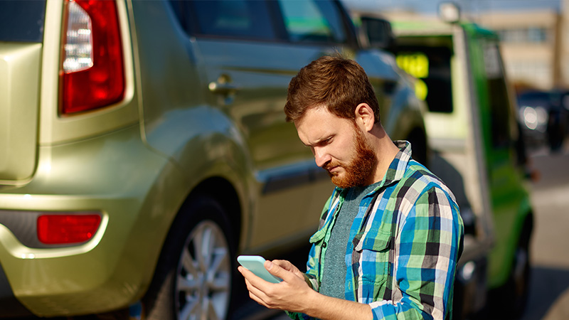 Customer receiving vehicle delivery support